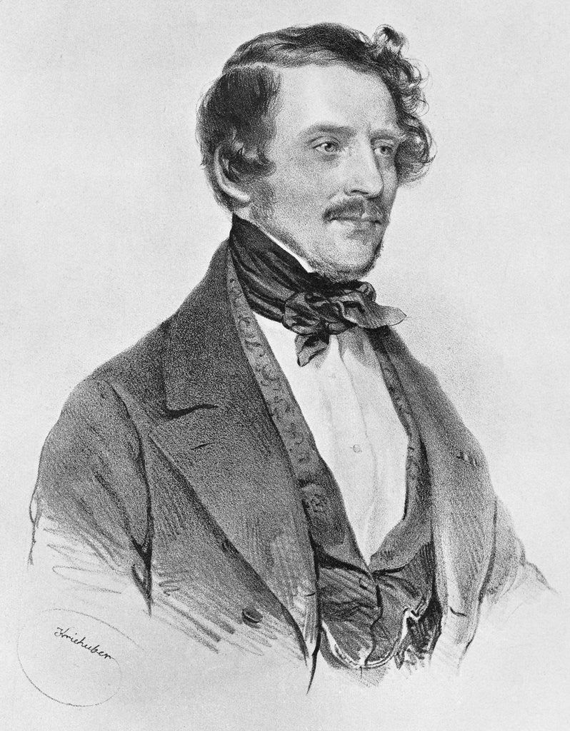 Detail of Italian Operatic Composer Donizetti by Anonymous