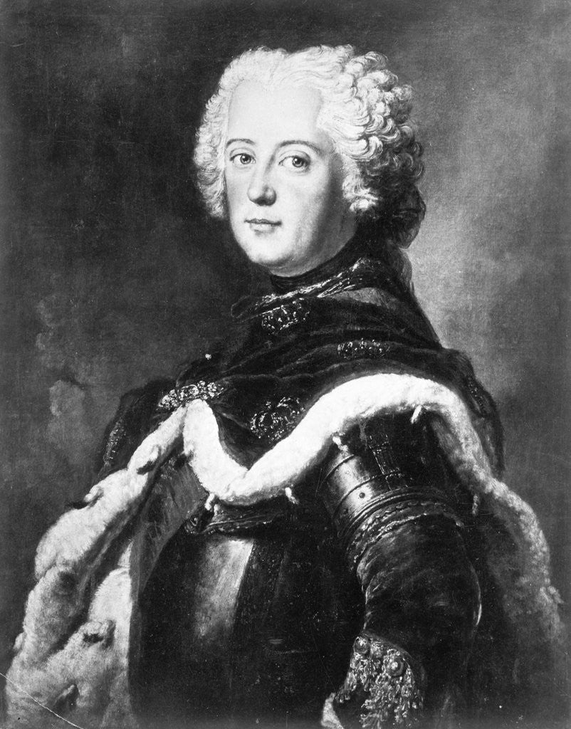 Detail of Frederick the Great as Crown Prince by Antoine Pesne
