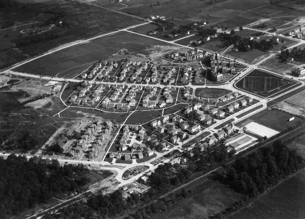 Detail of Aerial View Of Housing Development by Corbis