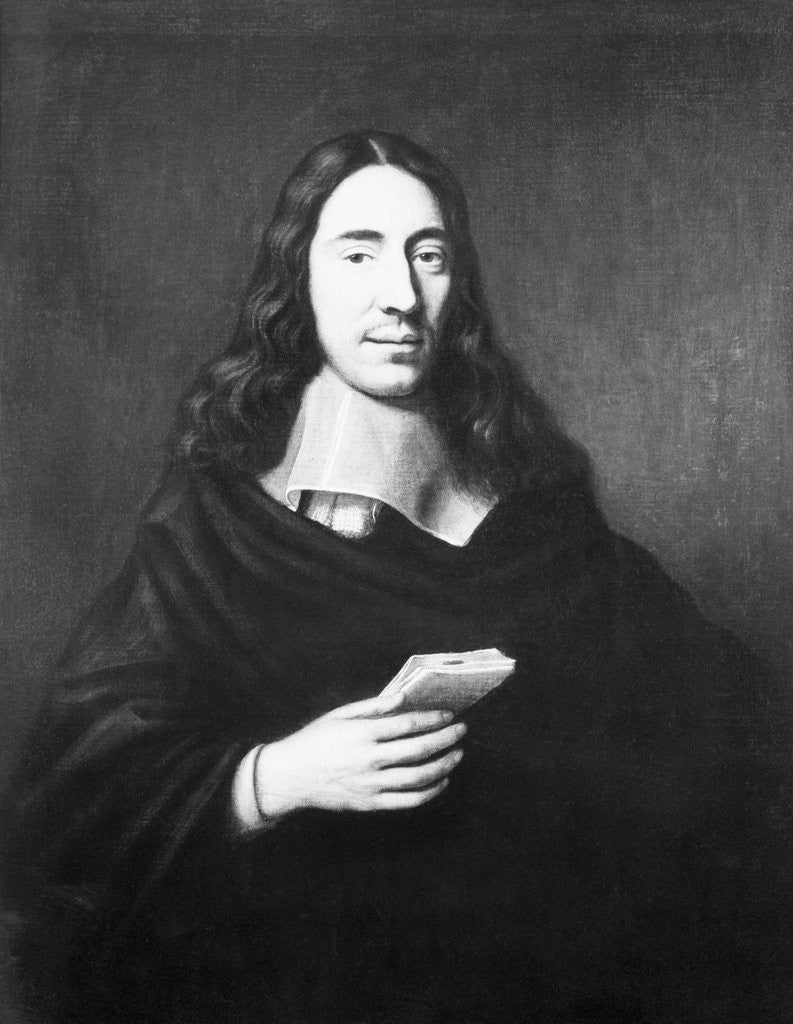 Detail of Painting Of Dutch Philosopher Spinoza by Anonymous