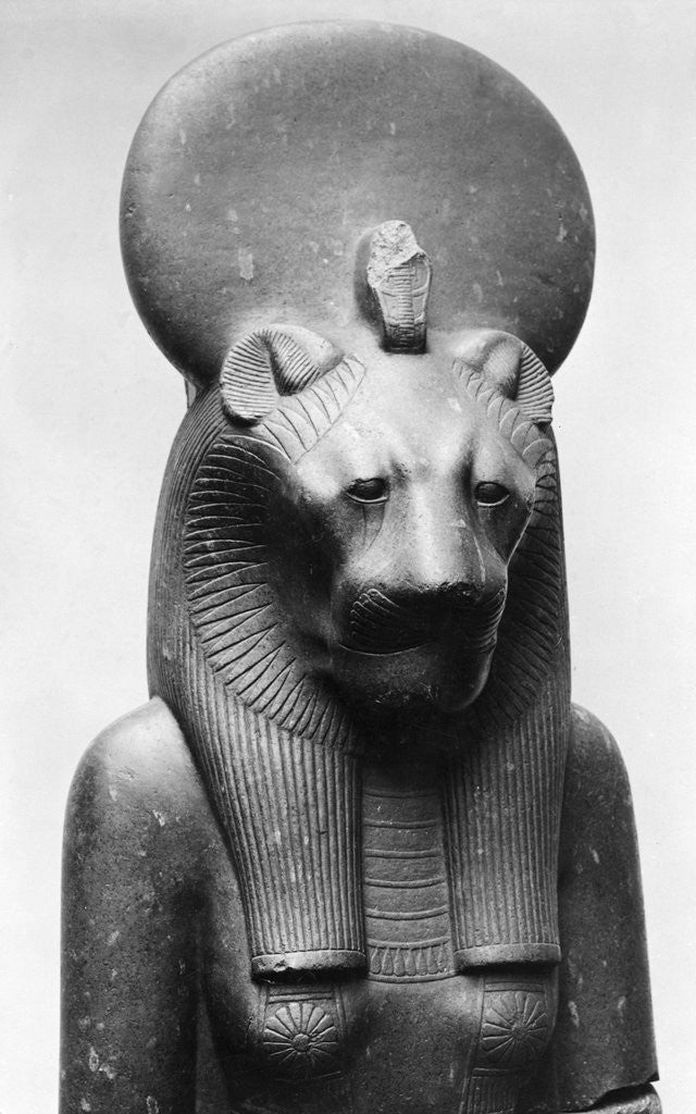 Detail of Statue of Sekhmet, Egyptian Lion Goddess by Corbis