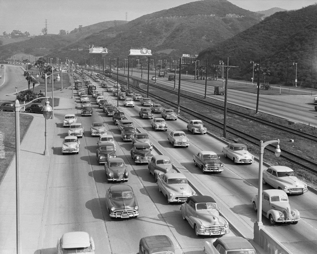 Traffic On Hollywood Freeway by Corbis