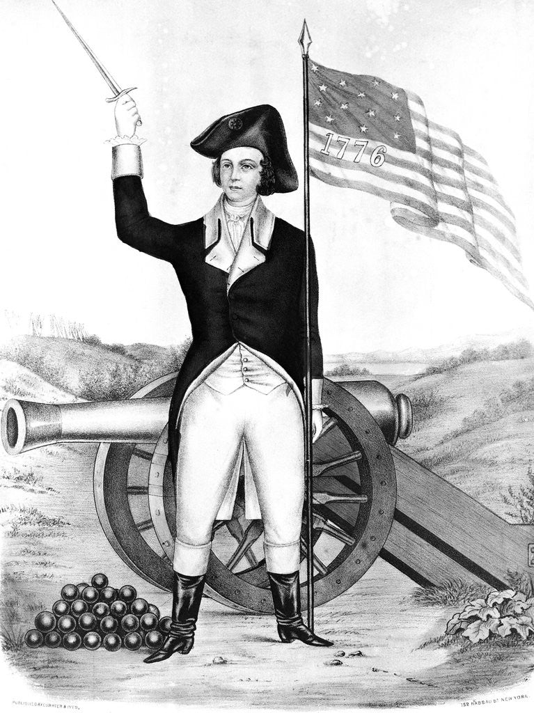 Detail of Young Continental Holding Sword;Canon,Fl by Anonymous