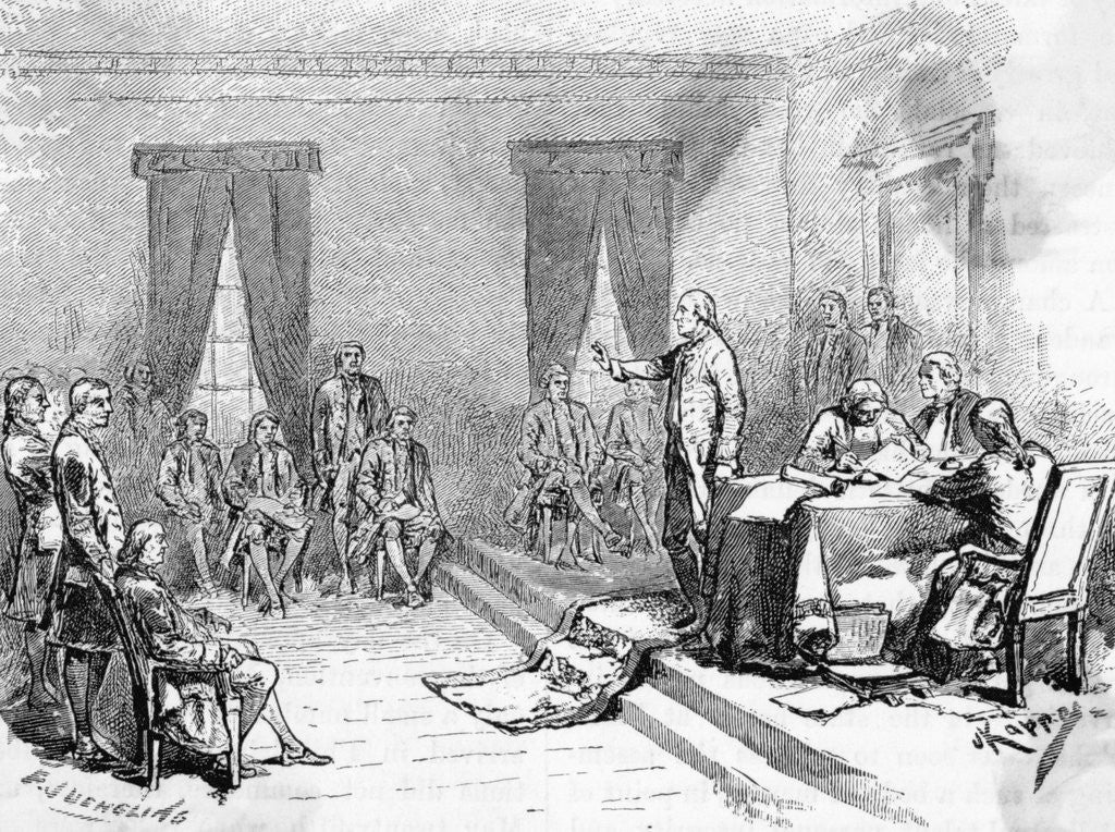 Detail of George Washington At Constitutional Conv by Anonymous