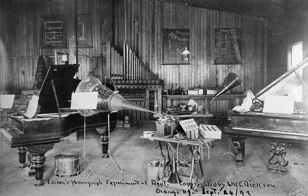 Detail of Edison's Experimental Department by Anonymous