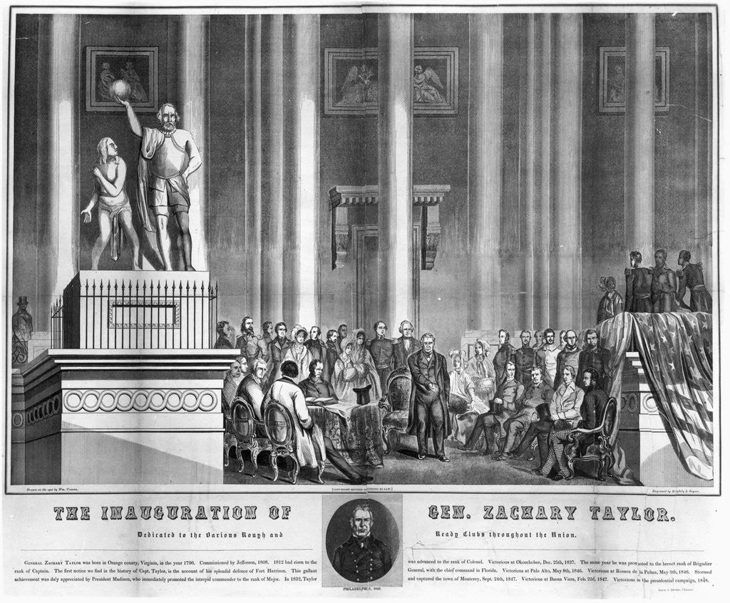 Detail of Inauguration Of General Zachery Taylor by Anonymous