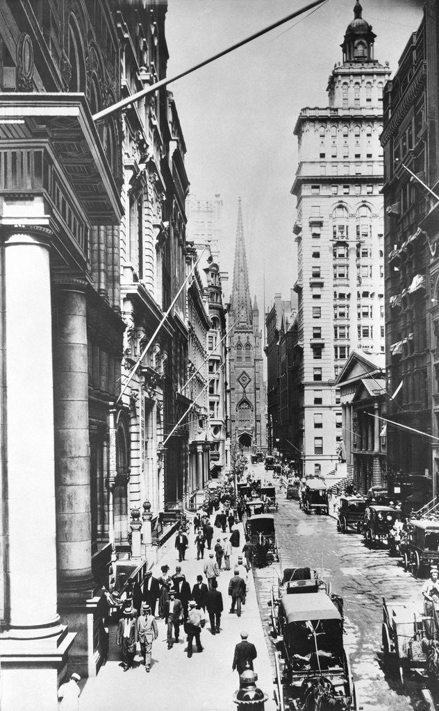 Detail of Wall Street by Anonymous