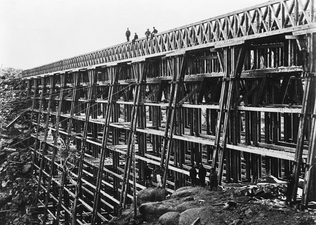 Detail of Railroad Bridge over Dale Creek Gorge by Anonymous