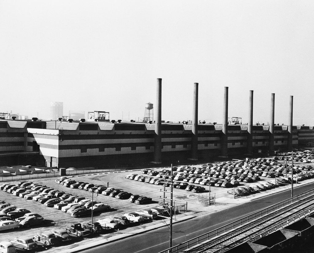 Detail of Exterior View Of Largest Steel Foundry by Corbis