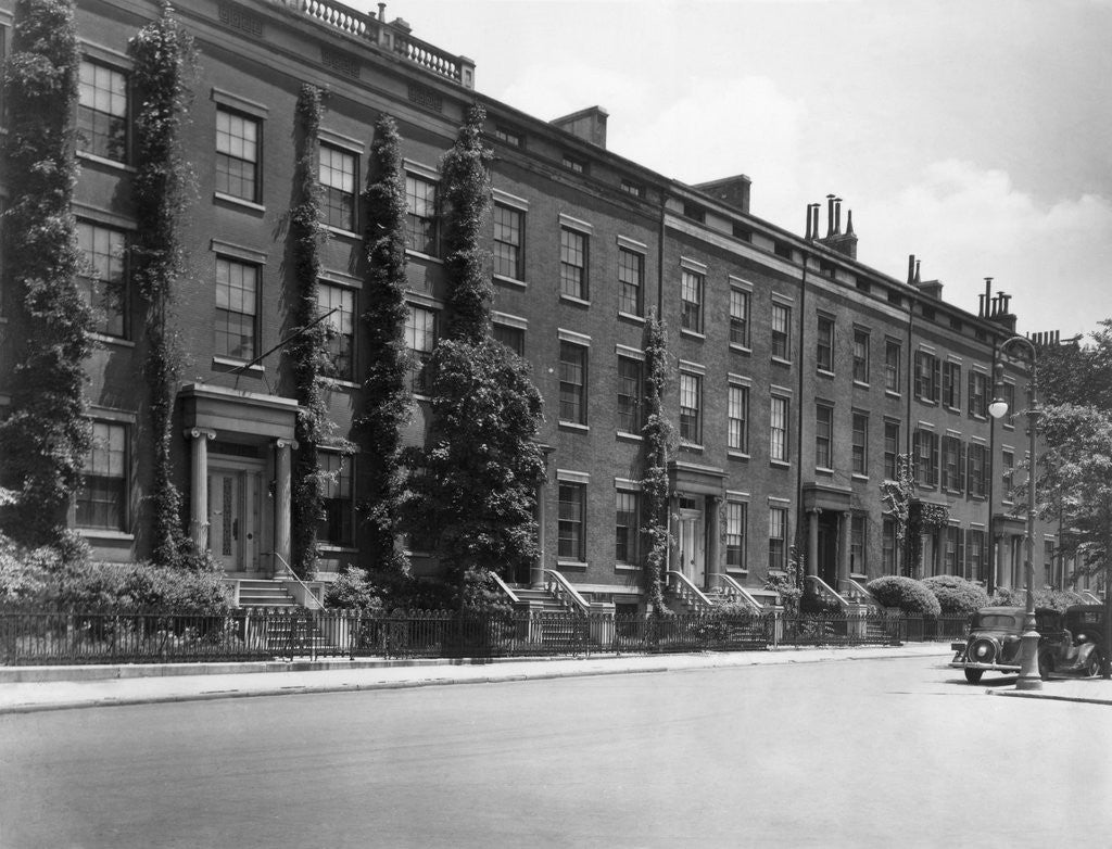 Detail of Brownstones Along Washington Square by Anonymous