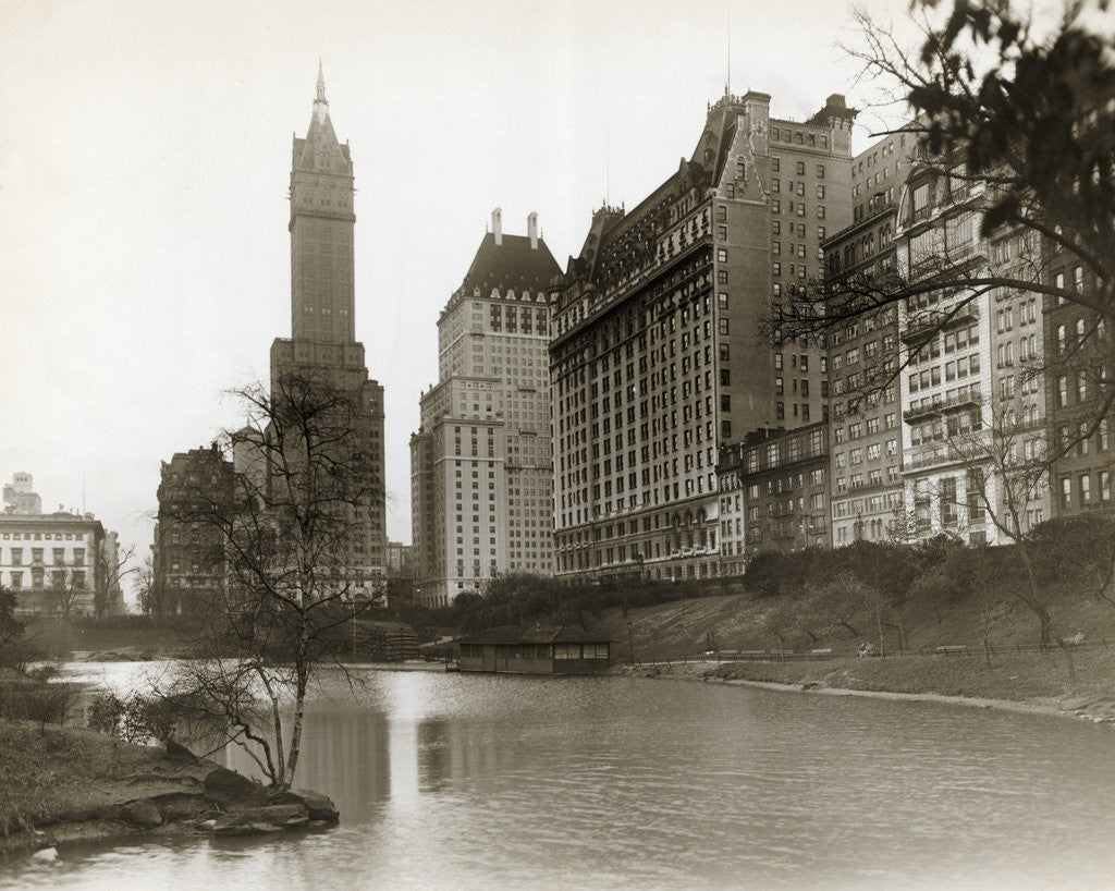 Detail of Plaza Hotel as Seen from Central Park by Anonymous