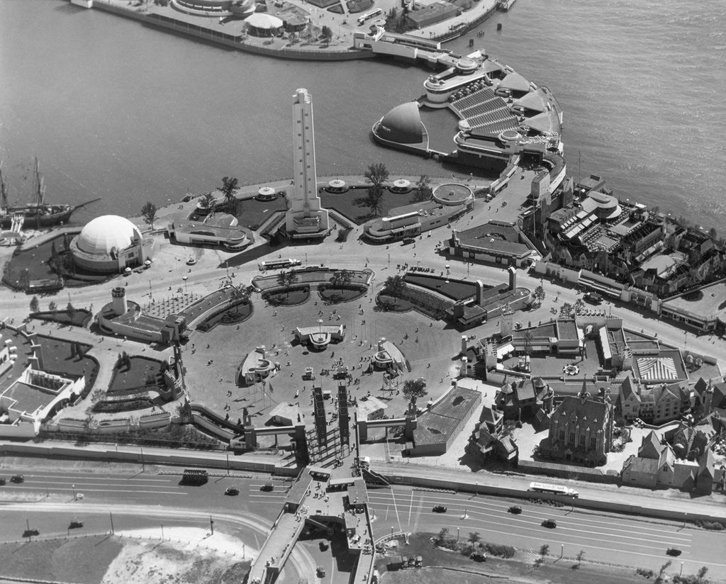 Detail of General View Of Chicago Worlds Fair 1954 by Anonymous