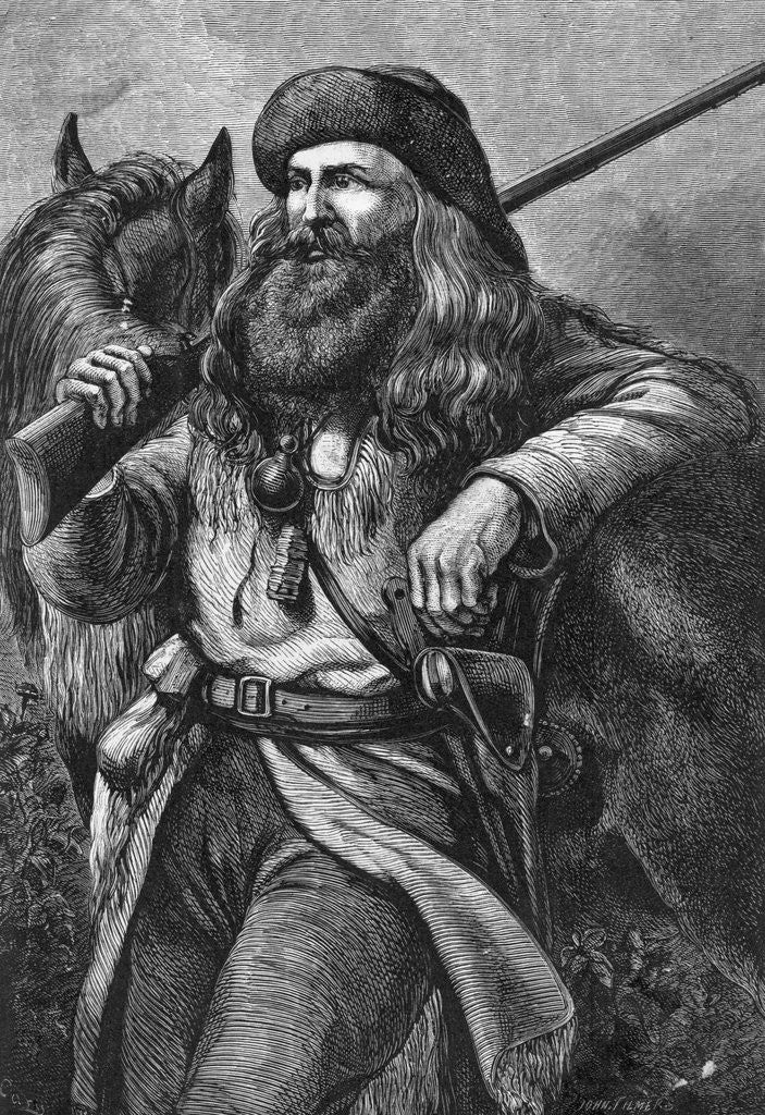 Detail of Illustration of the American Trapper by Anonymous
