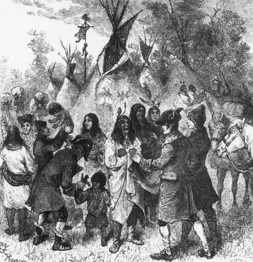 Detail of Lewis And Clark Expedition by Anonymous