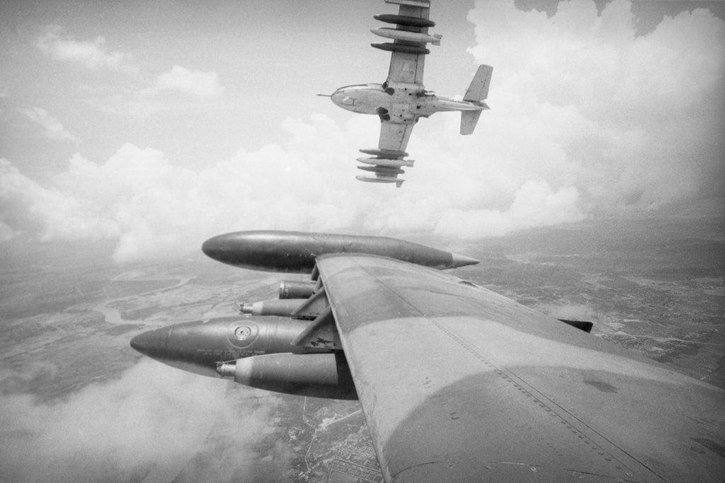 Detail of Bombers in Flight Over Vietnam by Anonymous