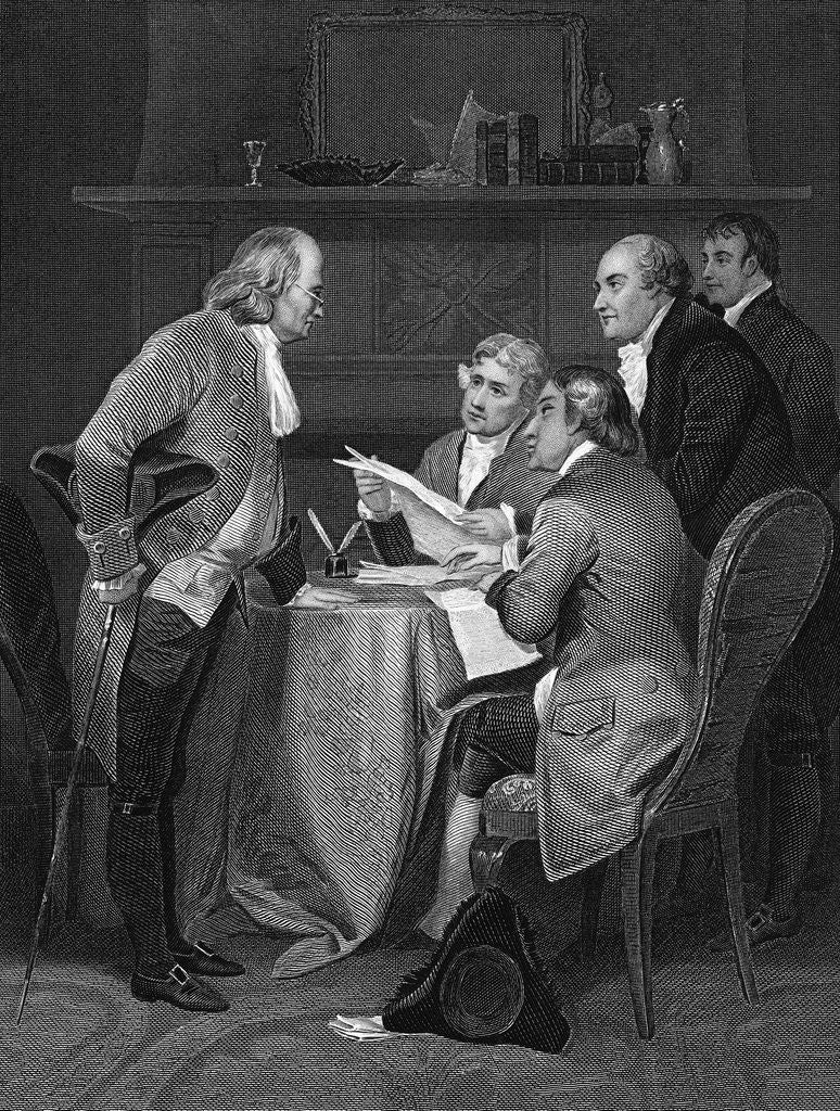 Detail of The Committee Drafting Declaration Of In by Anonymous