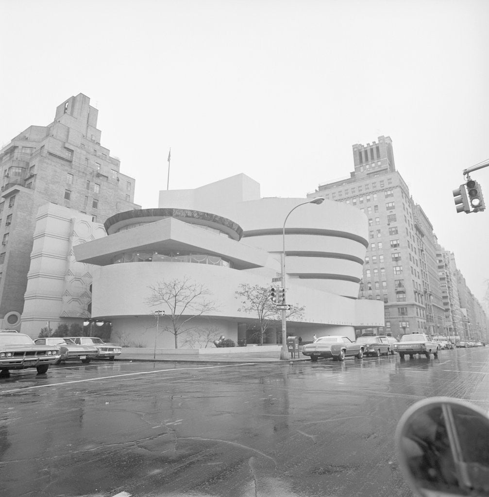 Detail of Exterior Of Guggenheim Museum 1970 by Anonymous