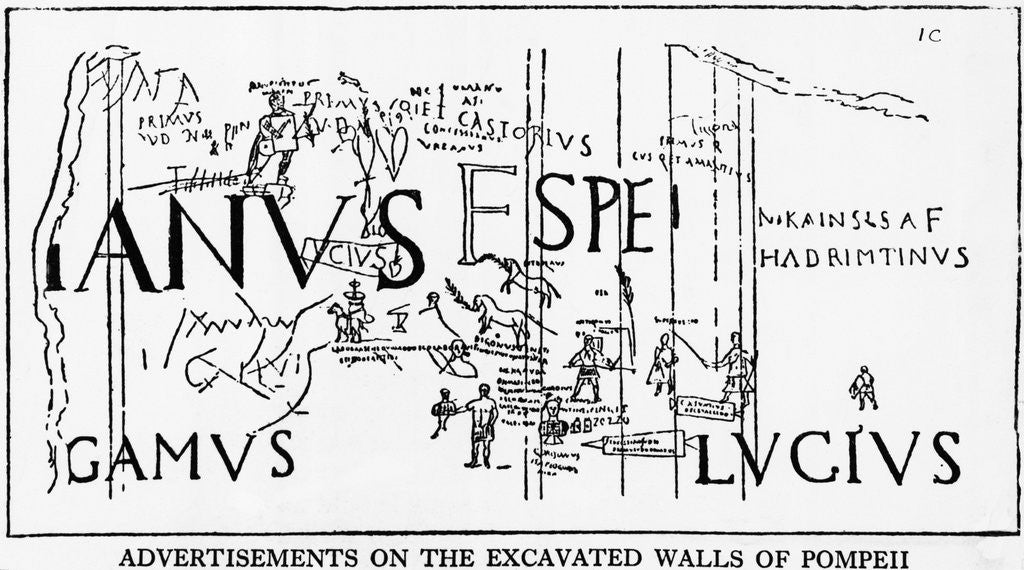 Detail of Illustration Depicting Writing On Wall by Anonymous
