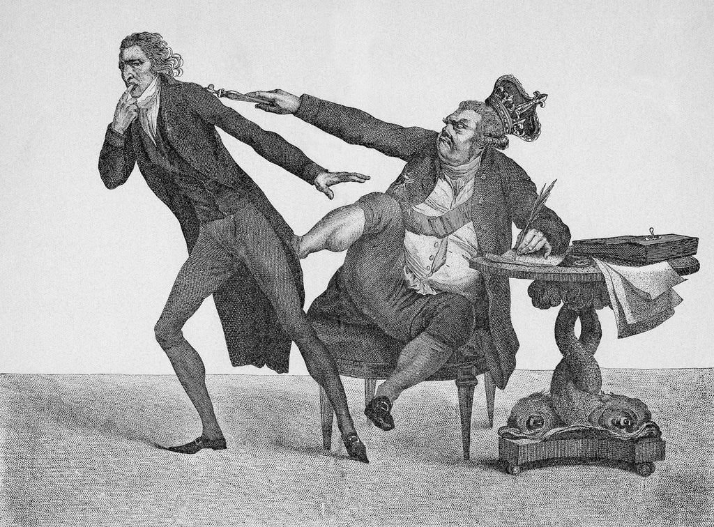 Detail of King George Iii Booting William Pitt by Corbis