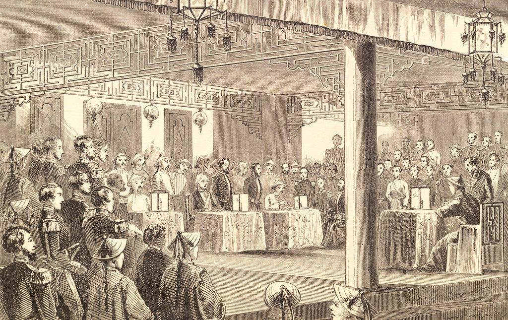 Detail of Illustration Of Signing Of Treaty/Tients by Anonymous