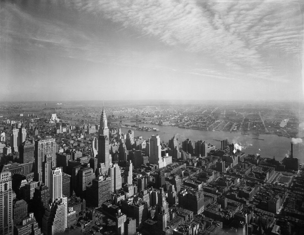 Detail of View Of Mid-Manhattan Skyline by Anonymous