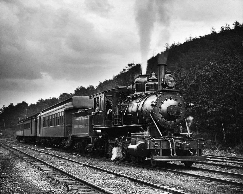 Detail of Wharton And Northern Railroad Train by Anonymous