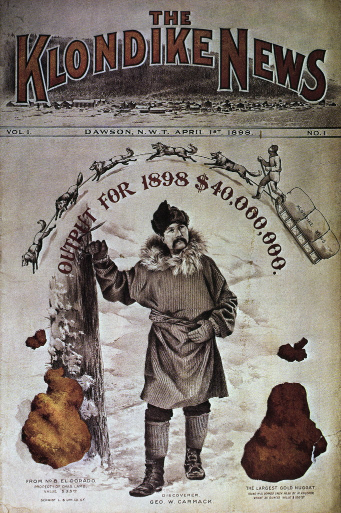 Detail of Cover Of The Klondike News by Anonymous