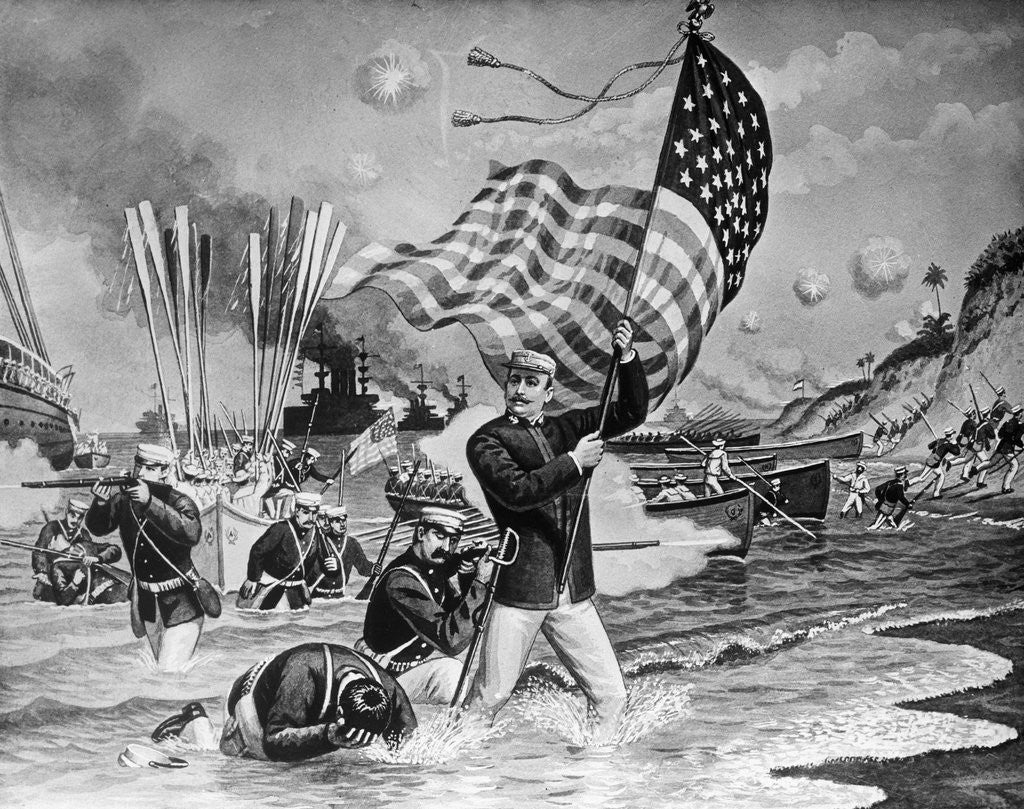 Detail of Spanish American War Marines by Anonymous
