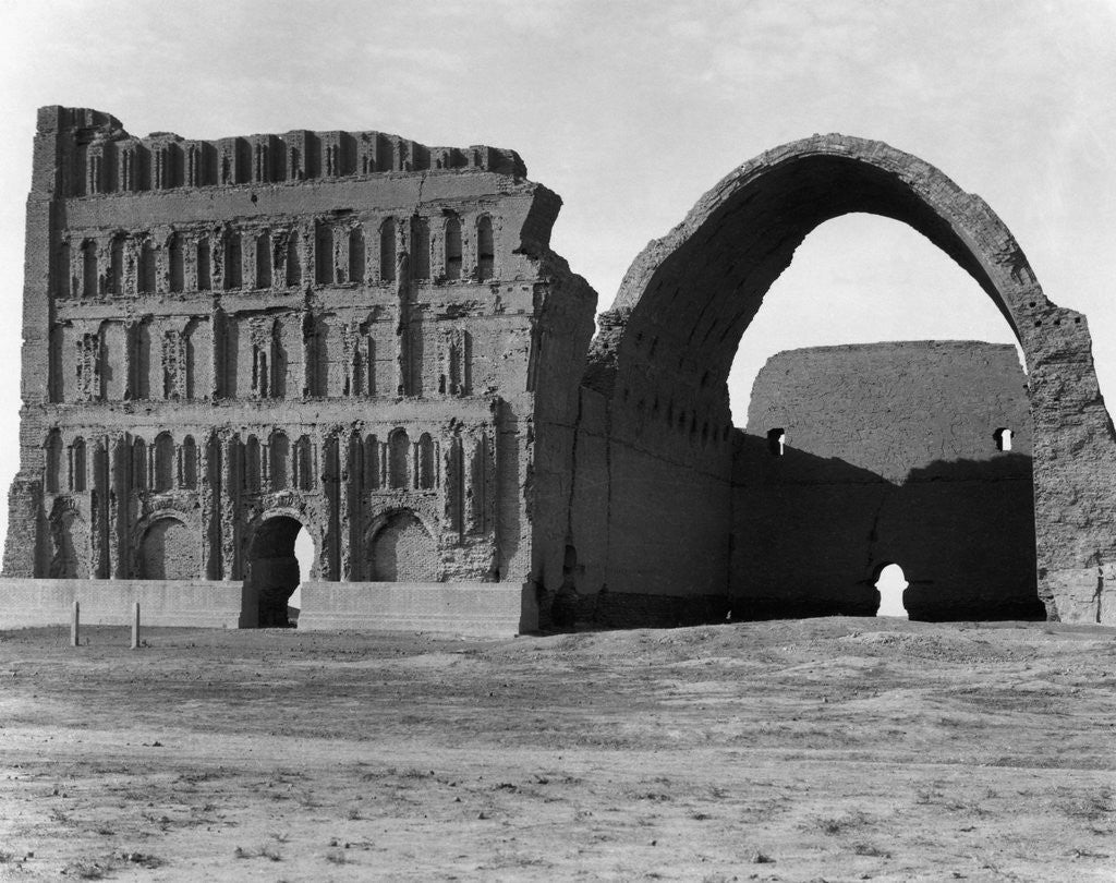 Detail of View Of Ruined Building With Arch by Corbis