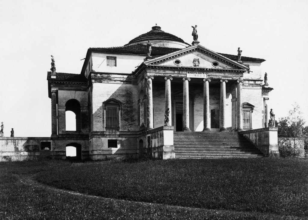 Detail of Facade of Villa Rotonda by Corbis