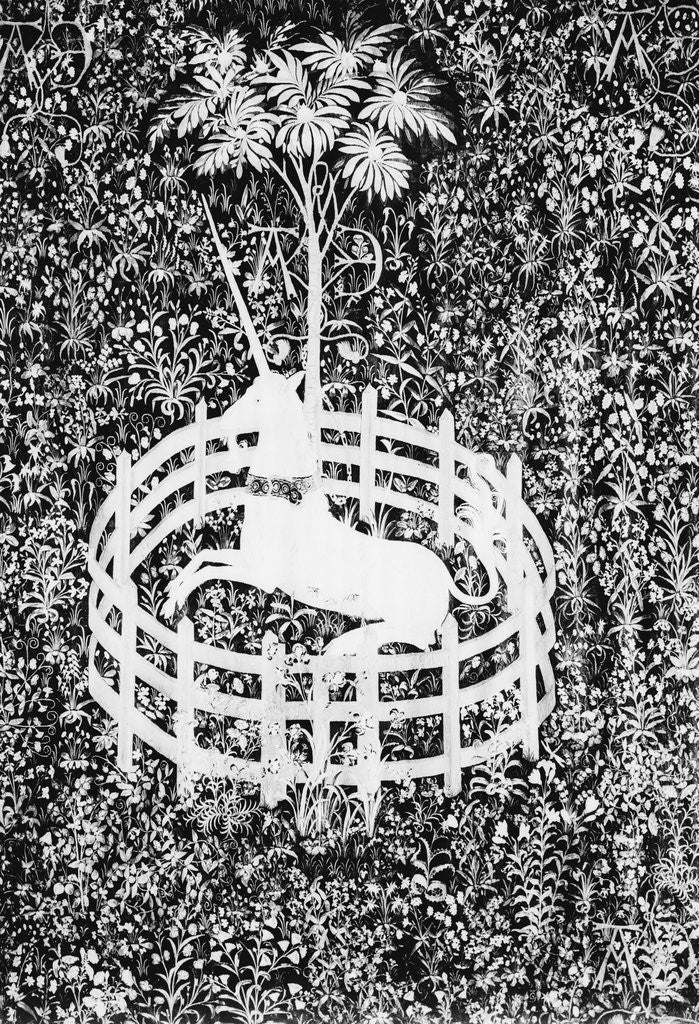 Detail of Unicorn Resting Under Tree by Anonymous