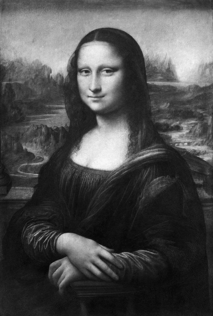 Detail of Mona Lisa by Leonardo da Vinci