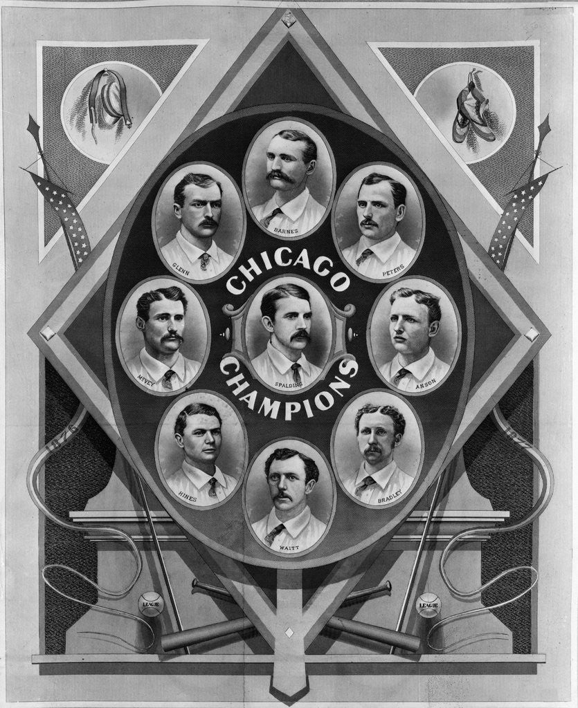 Detail of Chicago Champions Team Portrait by Anonymous