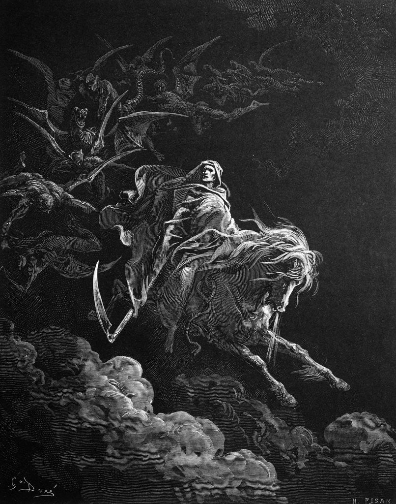 Detail of Death on the Pale Horse by Gustave Dore