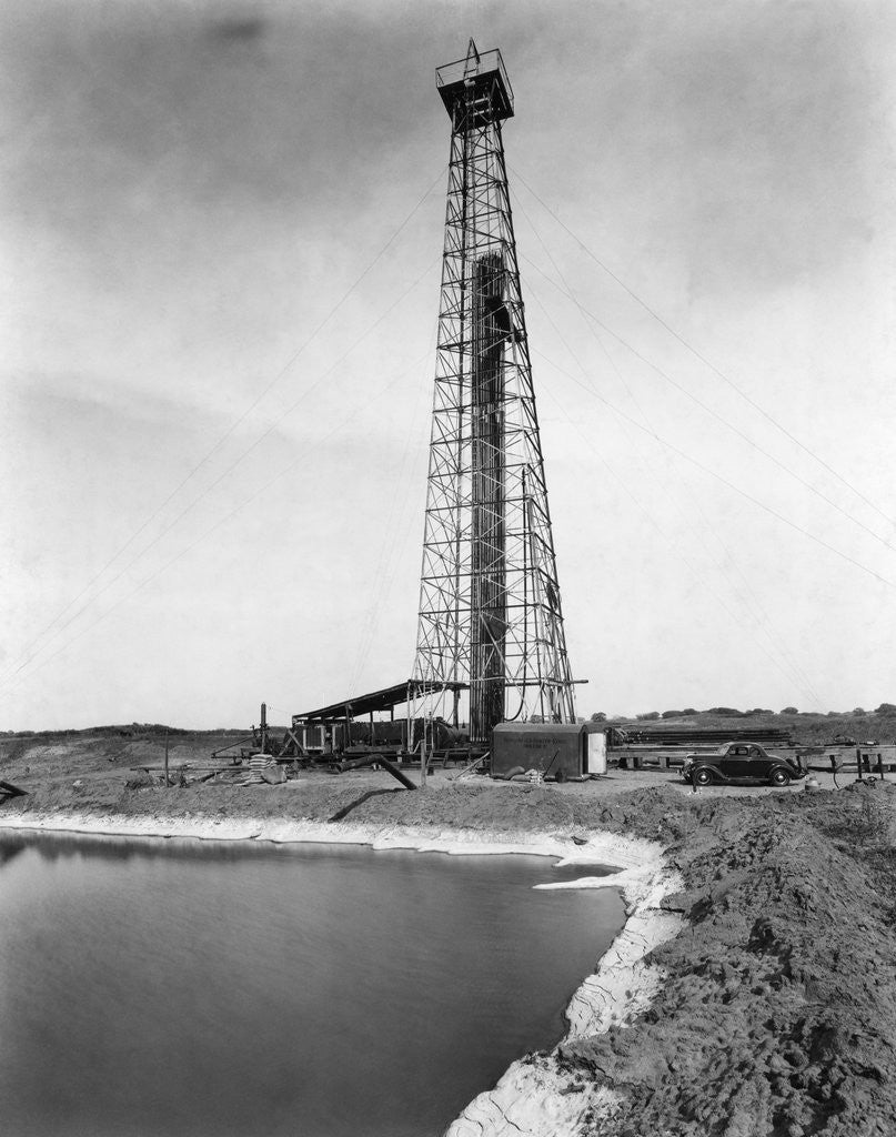 Detail of Oil Drilling Rig by Anonymous