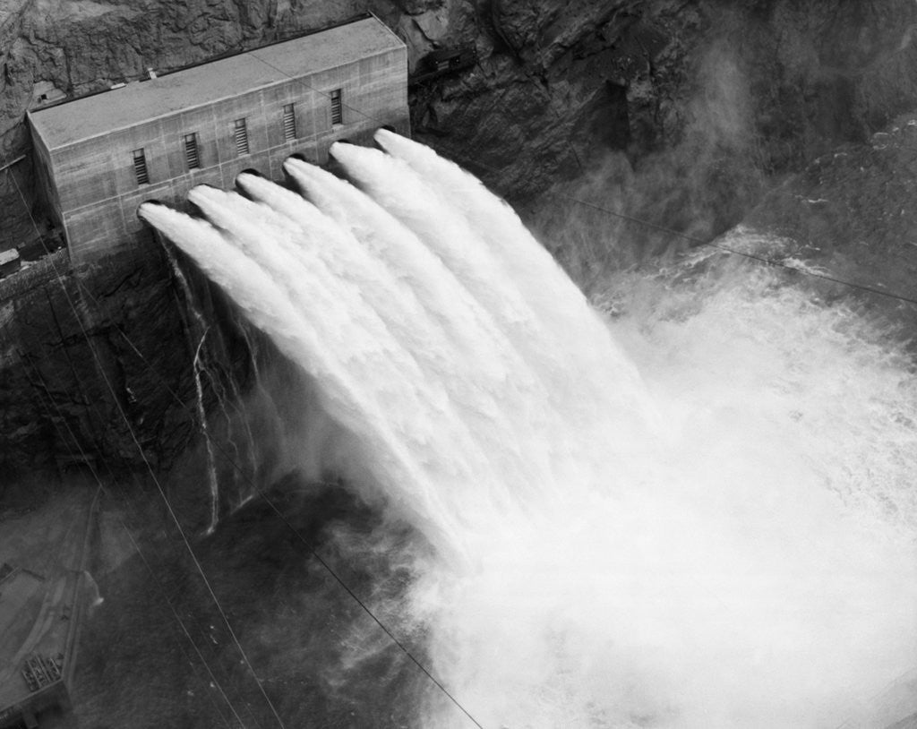 Detail of Irrigation Valves at Boulder Dam by Anonymous