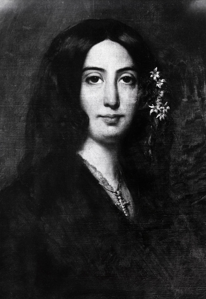 Detail of Detail of Portrait of George Sand by Auguste Charpentier