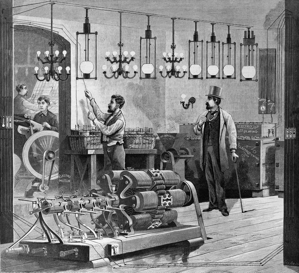 Detail of Levett Muller Elctric System Woodcut 188 by Anonymous