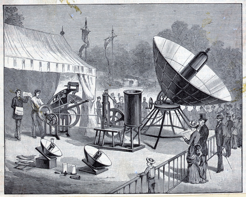 Detail of Woodcut Of Solar Powered Printing Press by Anonymous