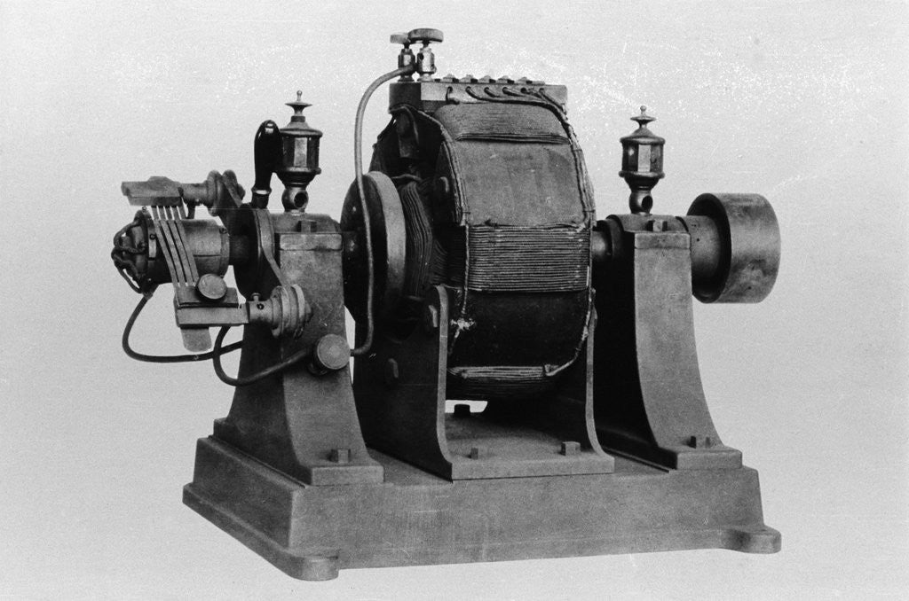 Detail of Closeup Of Early Electric Motor by Anonymous