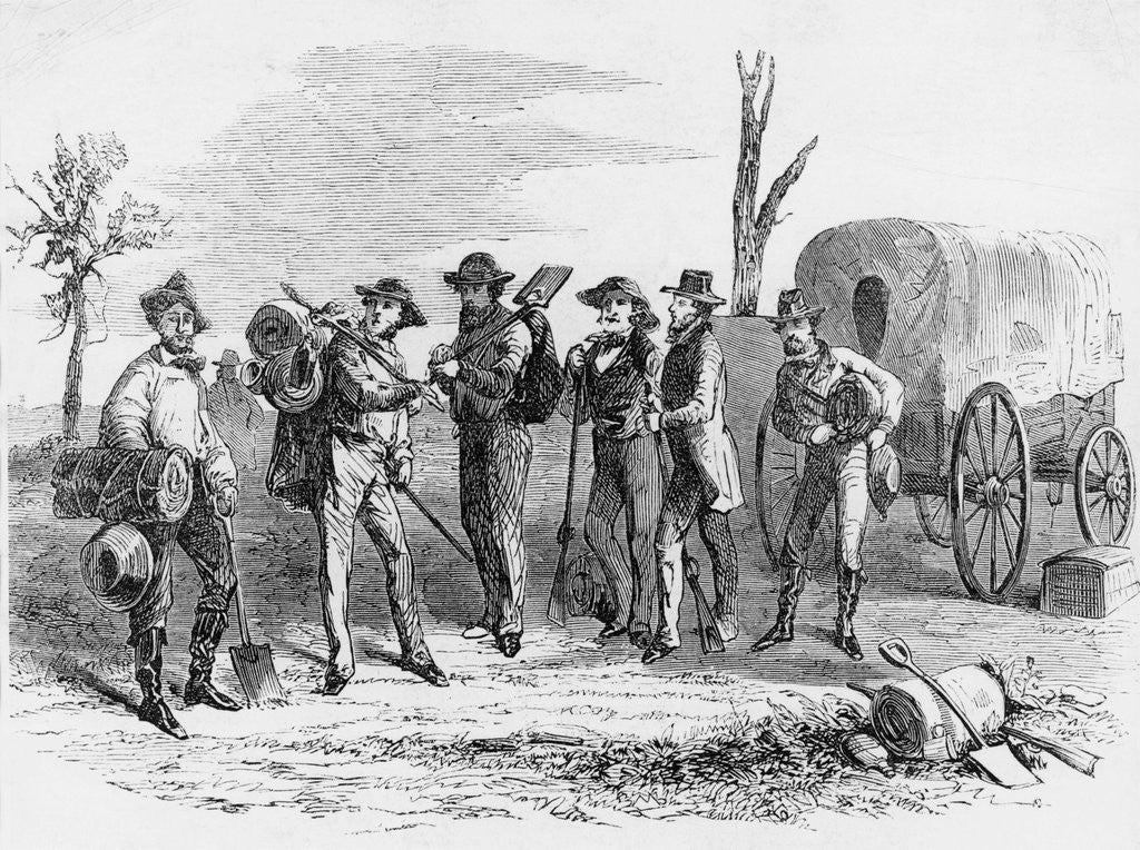 Detail of Men W/Prospecting & Mtn. Climbing Gear by Anonymous