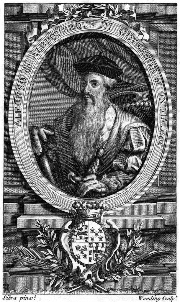 Detail of Alfonso De Albuquerque Engraved Portrait by Corbis