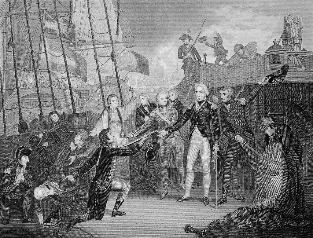 Detail of Spanish Surrender To Admiral Nelson by Corbis