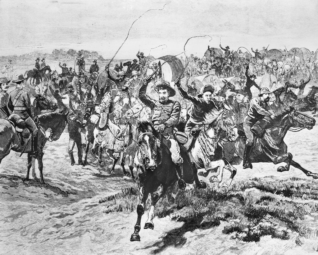 Detail of Oklahoma Landrush by Anonymous