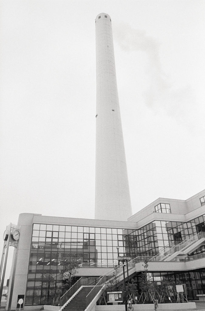 Detail of Low-Angle Of Incinerator Tower/Complex by Anonymous