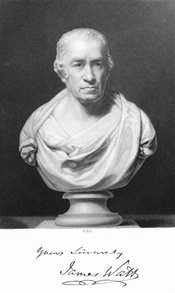 Detail of Illus.; Bust Of James Watt by Anonymous