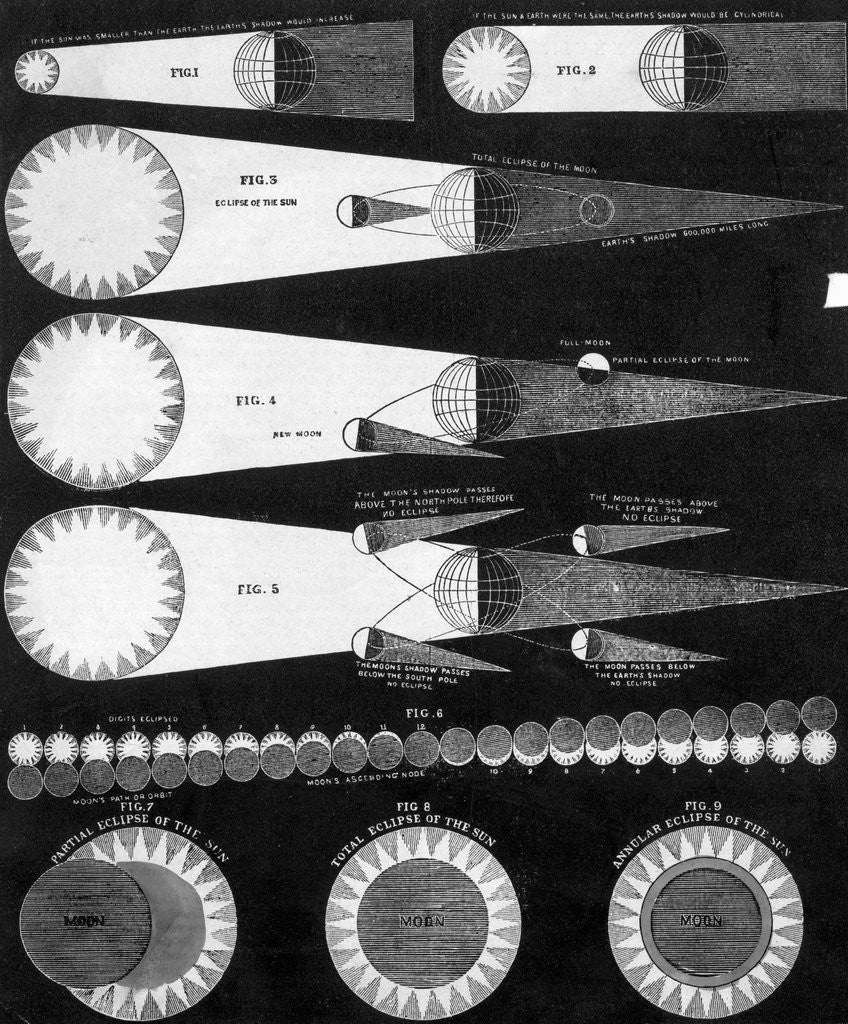 Detail of Engraving; Eclipse Of The Sun by Anonymous