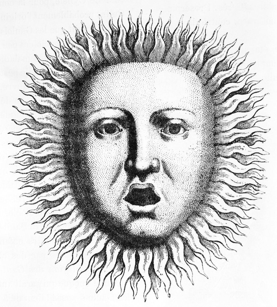 Detail of Head Of Appollo W/Solar Rays by Anonymous