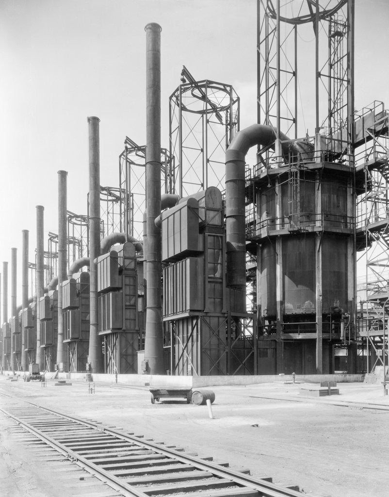 Detail of View Of Cracking Stills @ Oil Refinery by Anonymous