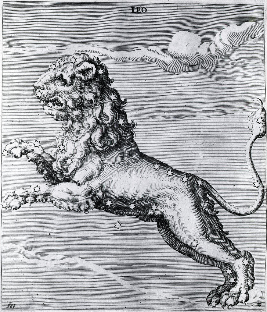 Detail of Engraving Of The Lion; Constellation by Corbis